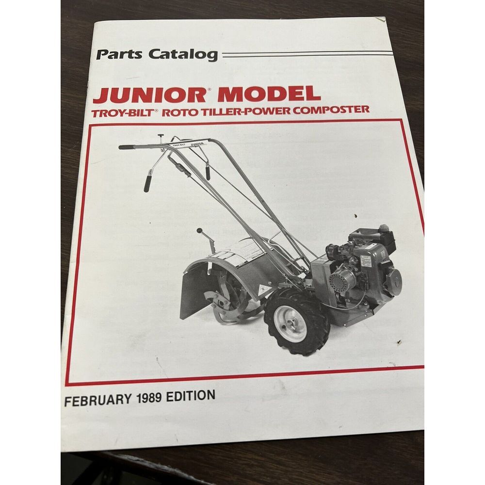 Troy-Bilt 1989 Junior Roto Tiller Composter‎ Parts Manual